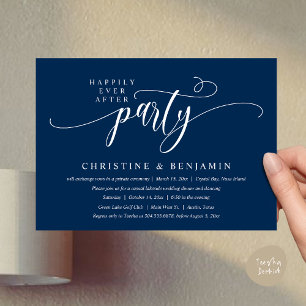 Invitation Réception de mariage bohème moderne pour un bonheu