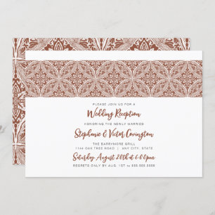 Invitation Réception de mariage Boho Medallion