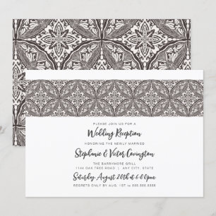 Invitation Réception de mariage Boho Medallion