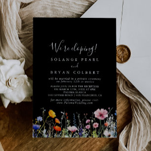 Invitation Réception de Mariage Botanique Champêtre Rustique
