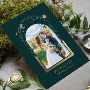 Invitation Réception de mariage céleste pour un bonheur étern