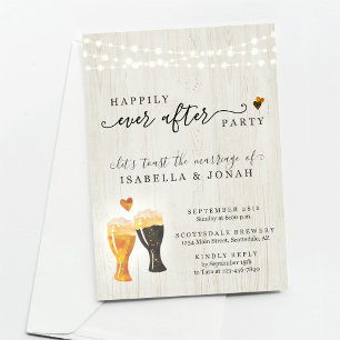 Invitation Réception de mariage de brasserie seulement Invita