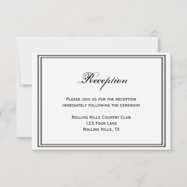 Invitation Réception de mariage de destination de Boston (Devant)