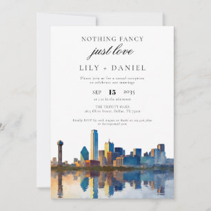 Invitation Réception de mariage de fugue à Dallas