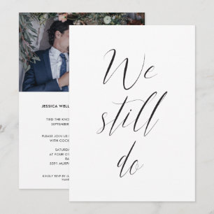 Invitation Réception de mariage de suite Nous nous marions to