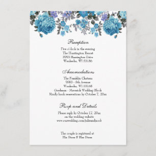 Invitation Réception de mariage élégante et classique aux fle