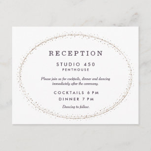 Invitation Réception de mariage *Étiquette privé*