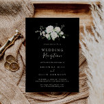 Invitation Réception de mariage florale en ivoire moderne<br><div class="desc">Cette élégante invitation de mariage moderne et fleurie en ivoire est parfaite pour une soirée post-elopement moderne. Le design présente des fleurs roses d'ivoire blanc à l'aquarelle avec des feuilles d'eucalyptus verts soigneusement disposés dans des bouquets attrayants. Les cartes RSVP sont vendues séparément, ou vous pouvez les détails RSVP à...</div>