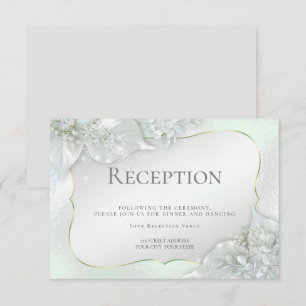 Invitation Réception de mariage   Honeydew Green Shimmer