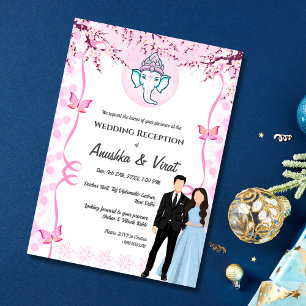 Invitation Réception de mariage indienne