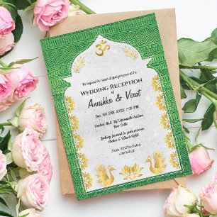 Invitation Réception de mariage indienne