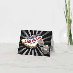 Invitation Réception de mariage Las Vegas Starburst argent no