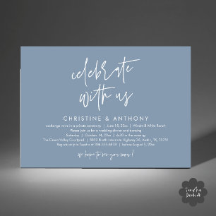 Invitation Réception de mariage minimaliste moderne