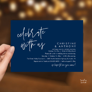 Invitation Réception de mariage minimaliste moderne