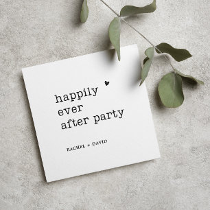 Invitation Réception de mariage moderne avec machine à écrire