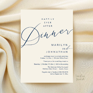 Invitation Réception de mariage moderne : dîner de conte de f