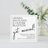 Réception de mariage moderne simple et amusante av