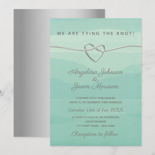 Invitation Réception de mariage Nous avons noué le nœud
