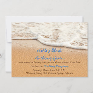 Invitation Réception de mariage Ocean Beach uniquement