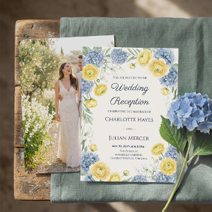 Invitation Réception de mariage photo de jardin de campagne f