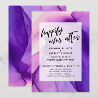 Réception de mariage Purple Inks Happily Ever Afte