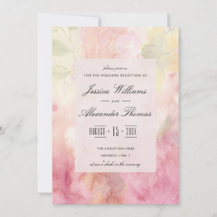 Invitation Réception de mariage romantique et rêveuse