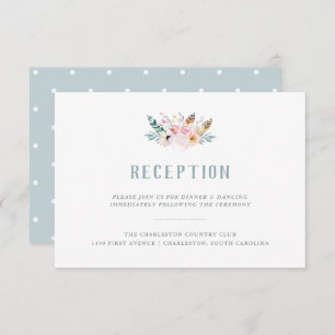 Invitation Réception de mariage rustique Boho
