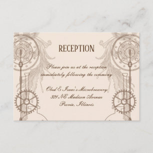 Invitation Réception de mariage Steampunk