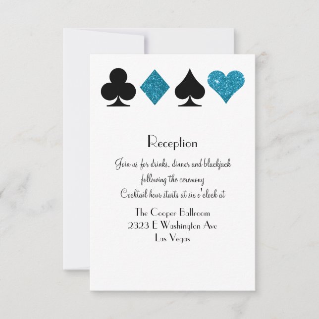 Invitation Réception destination Las Vegas Malibu Parties sci (Devant)