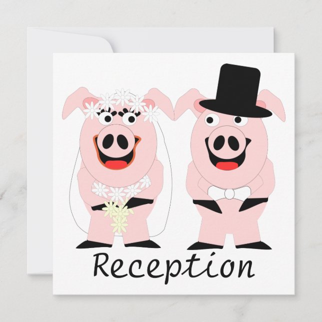 Invitation Réception du soir des cochons (Devant)