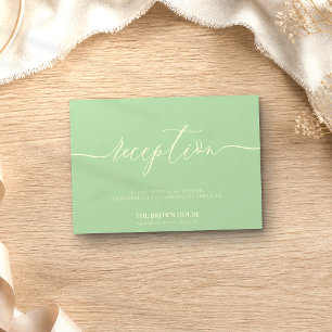 Invitation Réception formelle après dîner de mariage au pista