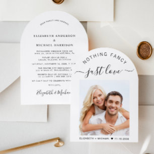 Invitation Réception Mariage Arche Photo Chic