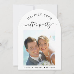 Invitation Réception Mariage Arche Photo Chic