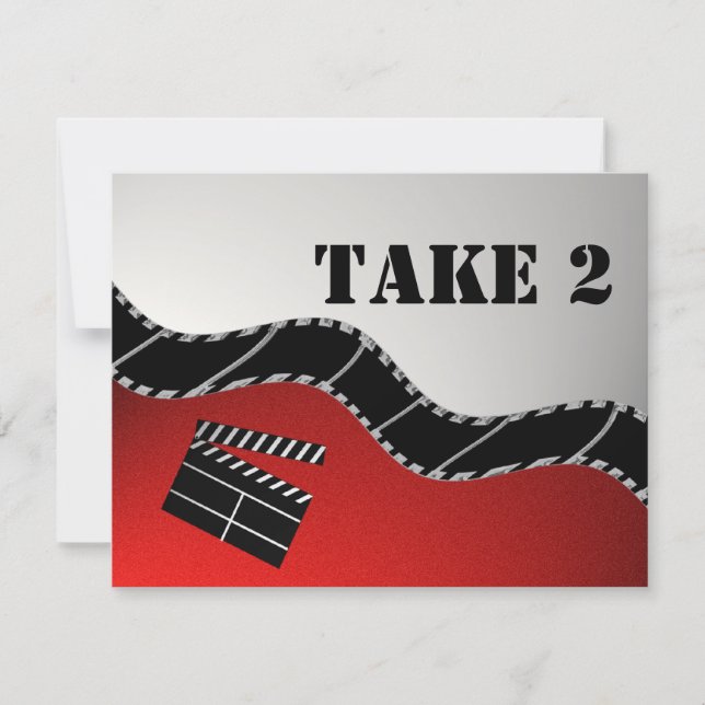 Invitation Réception Movie Mitzvah (Devant)