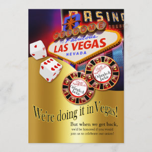 Invitation Réception Orlando & Jackie Las Vegas