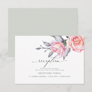 Invitation Réception Russe Rose rose pâle