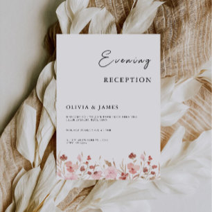 Invitation Réception Soirée Rose Élégante