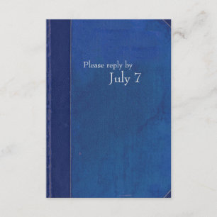 Invitation Réception Vintage du Livre Bleu