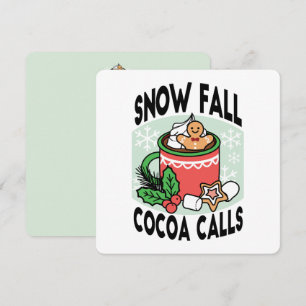 Invitation Réchauffez-vous avec les Appels de Cacao de Chute 