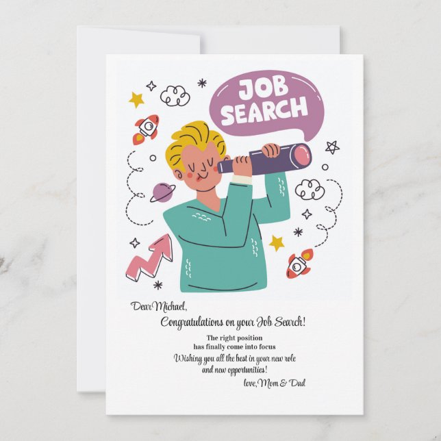 Invitation Recherche d'emploi  (Devant)