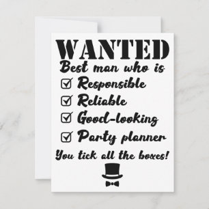Invitation Recherché Témoin Personnalisé Proposition Mariage