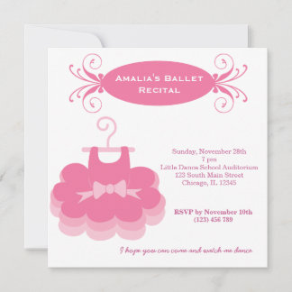 Invitation Récital de ballet