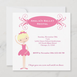 Invitation Récital de ballet
