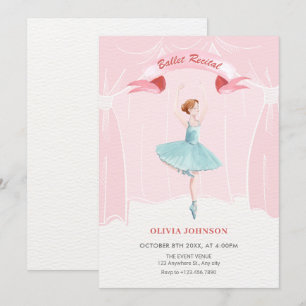 Invitation récital de ballet de Ballerina