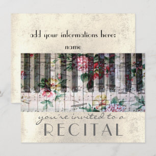 Invitation récital de musique vintage