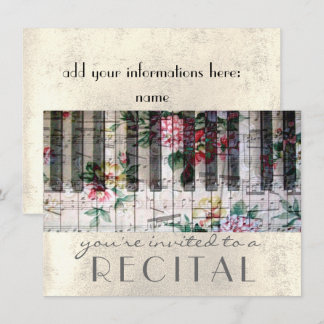 Invitation récital de musique vintage