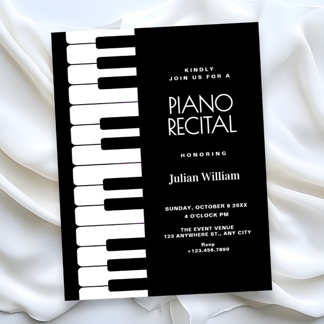 Invitation Récital de piano  (Créateur téléchargé)