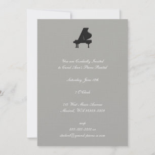 Invitation Récital de piano