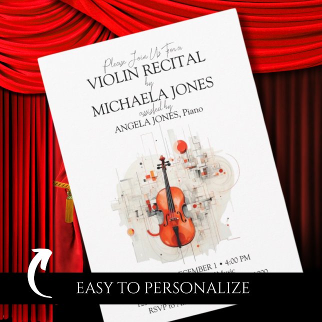 Invitation Récital spécial de l'Académie de musique de violon (Créateur téléchargé)