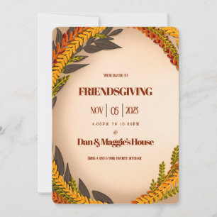 Invitation Récolte, Taille : 5" x 7", Papier : Matte, Enve